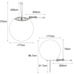 Qazqa vloerlamp nura wit e27