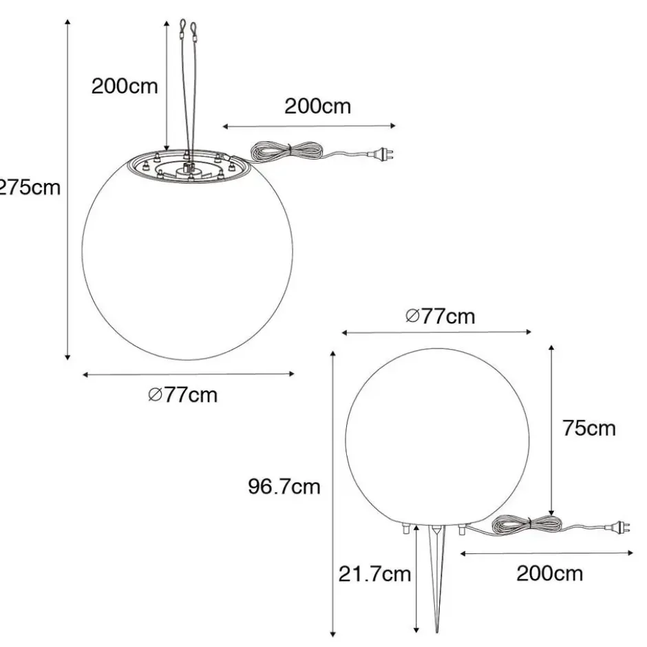 Qazqa vloerlamp nura wit e27