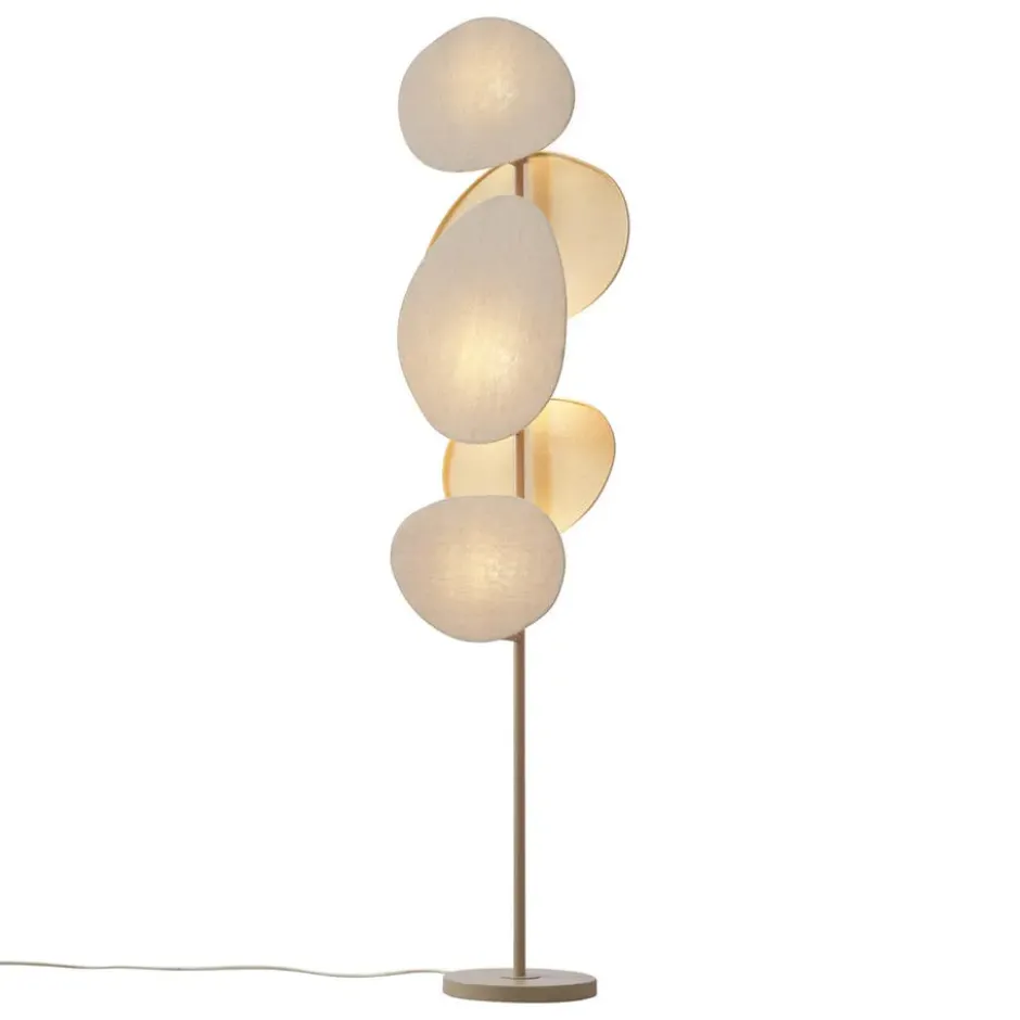 Qazqa vloerlamp organica beige e27