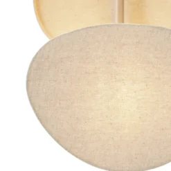 Qazqa vloerlamp organica beige e27
