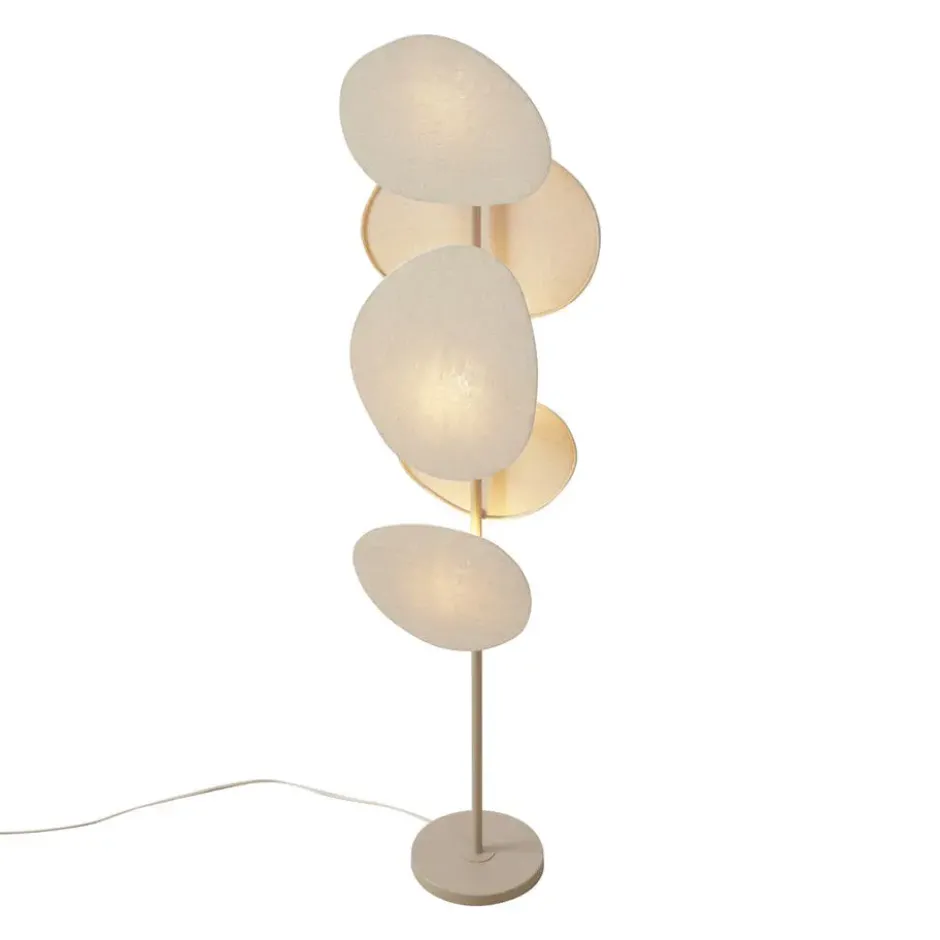 Qazqa vloerlamp organica beige e27