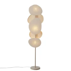 Qazqa vloerlamp organica beige e27