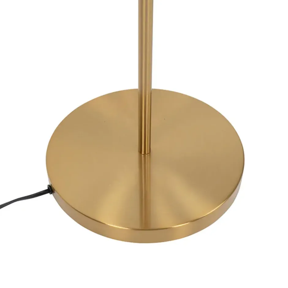 Qazqa vloerlamp pallon roze e27