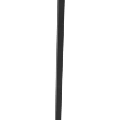 Qazqa vloerlamp qara beige e27