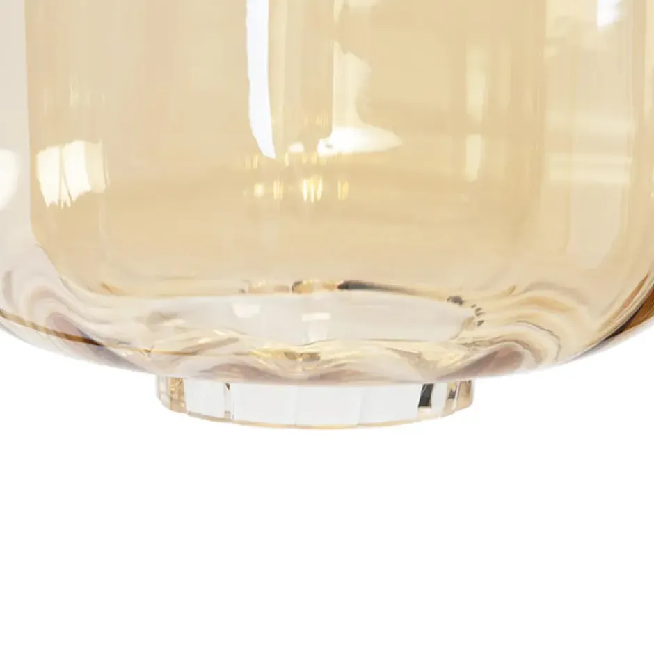 Qazqa vloerlamp qara beige e27