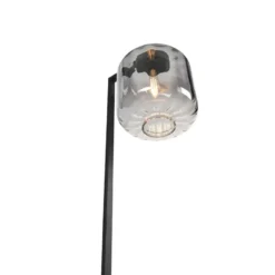 Qazqa vloerlamp qara zwart e27