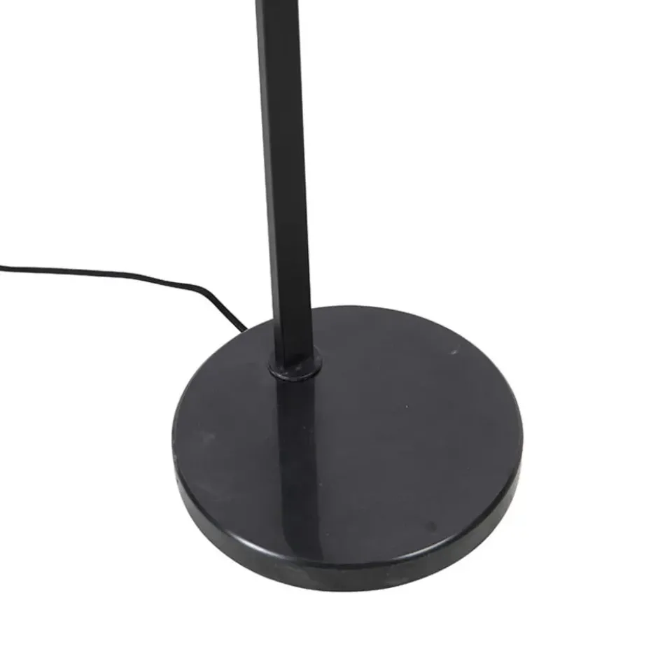 Qazqa vloerlamp qara zwart e27