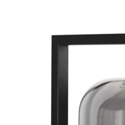 Qazqa vloerlamp qara zwart e27
