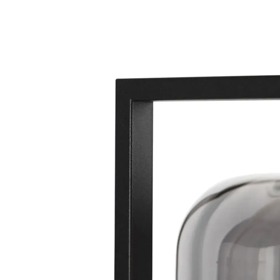 Qazqa vloerlamp qara zwart e27