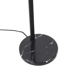 Qazqa vloerlamp qara zwart e27