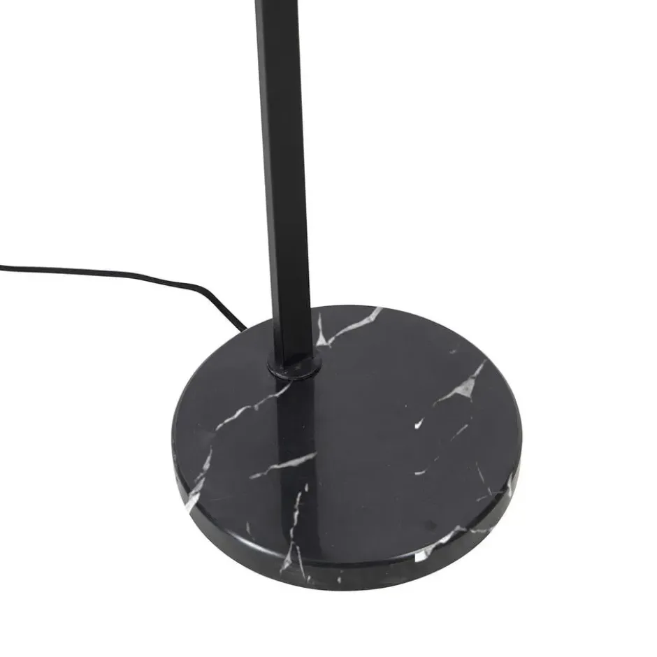 Qazqa vloerlamp qara zwart e27