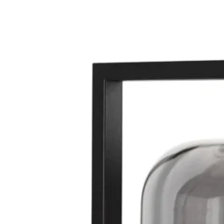 Qazqa vloerlamp qara zwart e27