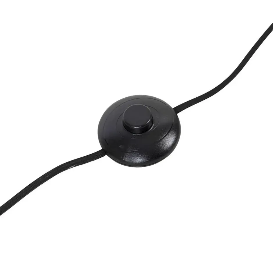Qazqa vloerlamp qara zwart e27