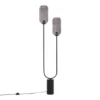 Qazqa vloerlamp rid zwart e27