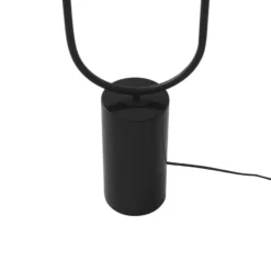 Qazqa vloerlamp rid zwart e27