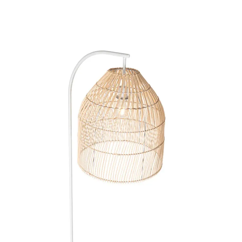Qazqa vloerlamp sam wit e27