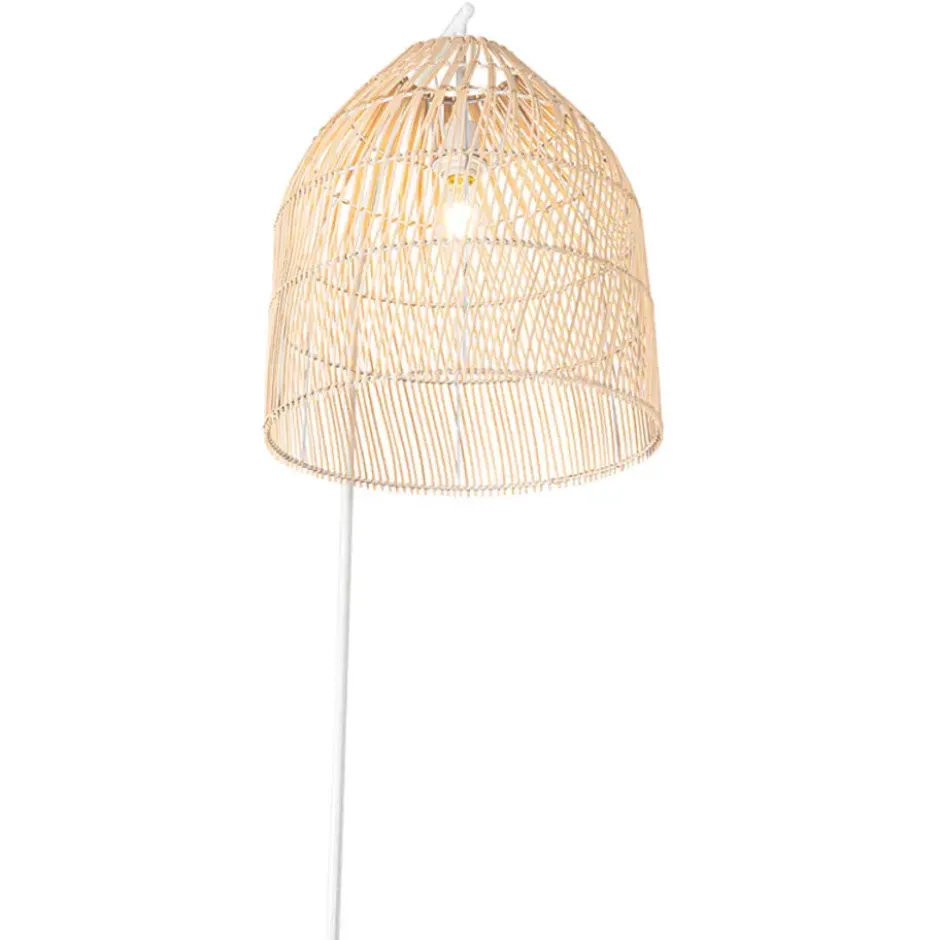 Qazqa vloerlamp sam wit e27