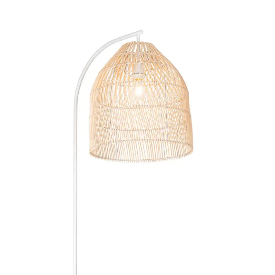 Qazqa vloerlamp sam wit e27