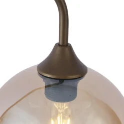 Qazqa vloerlamp sandra bronskleurig e27