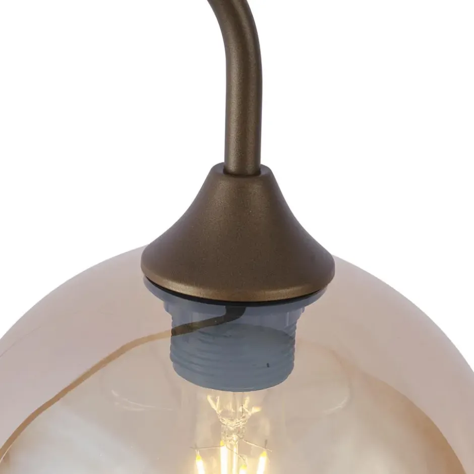 Qazqa vloerlamp sandra bronskleurig e27