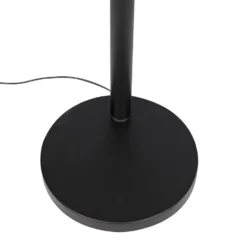 Qazqa vloerlamp sixties fl zwart e14
