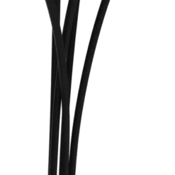 Qazqa vloerlamp sixties fl zwart e14