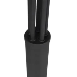 Qazqa vloerlamp sixties zwart e14