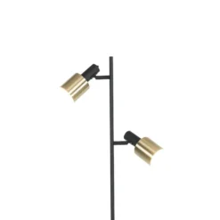 Qazqa vloerlamp stijn goudkleurig e27