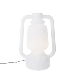 Qazqa vloerlamp storm wit e27