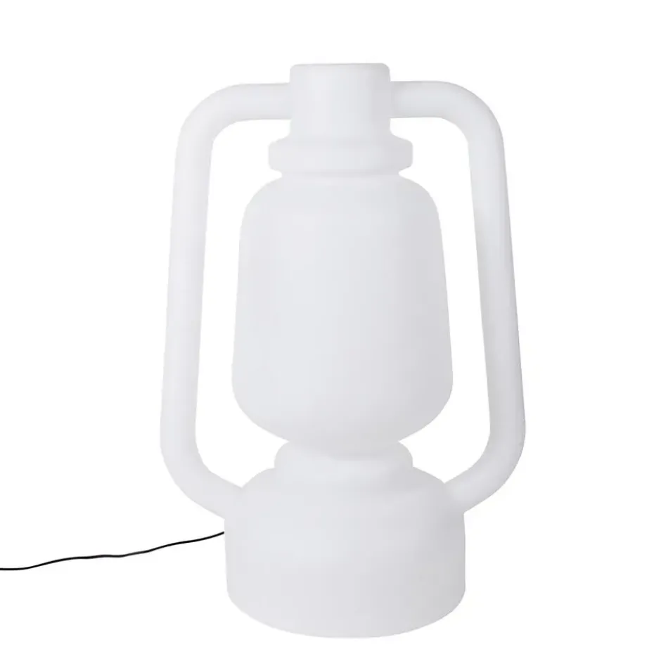 Qazqa vloerlamp storm wit e27