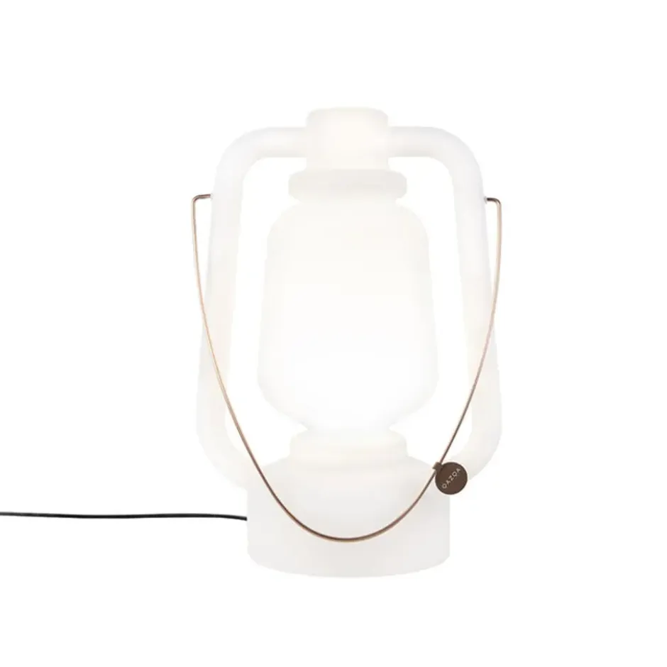 Qazqa vloerlamp storm wit e27