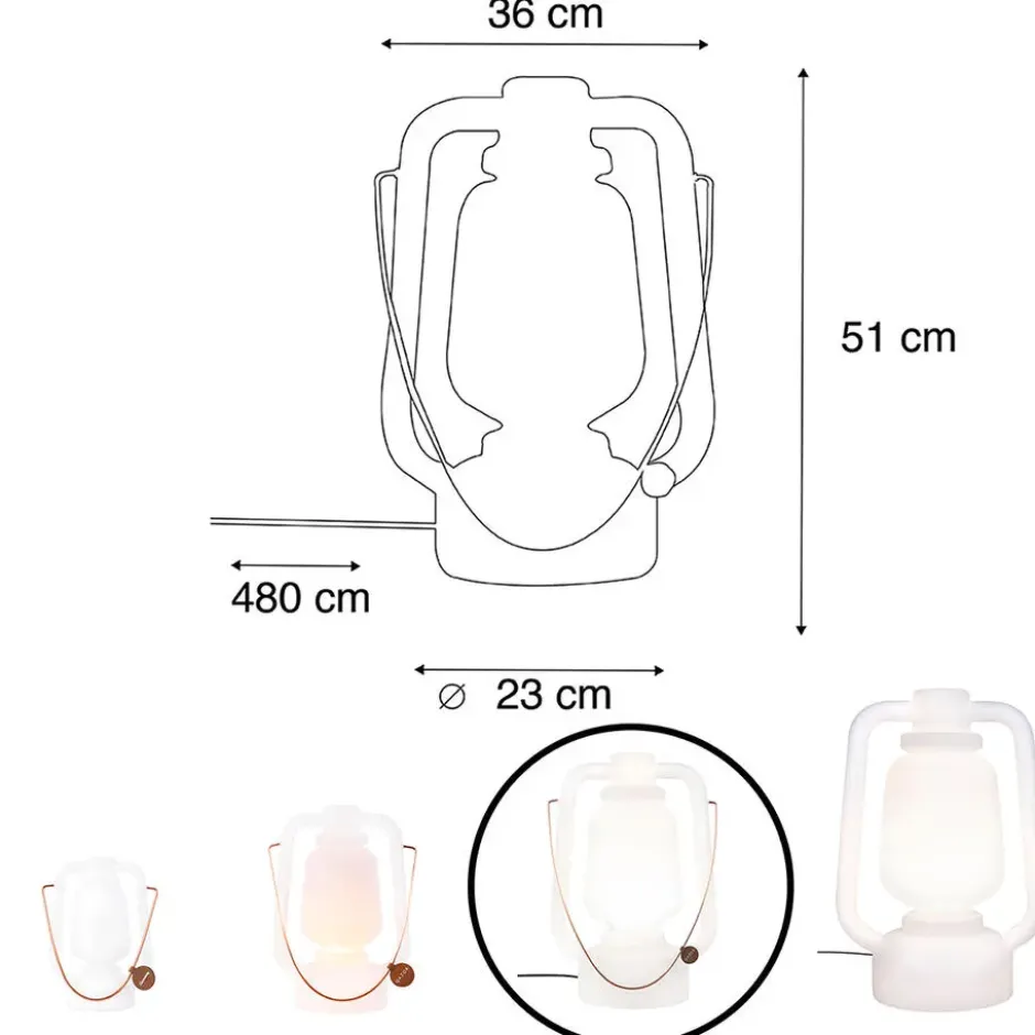 Qazqa vloerlamp storm wit e27