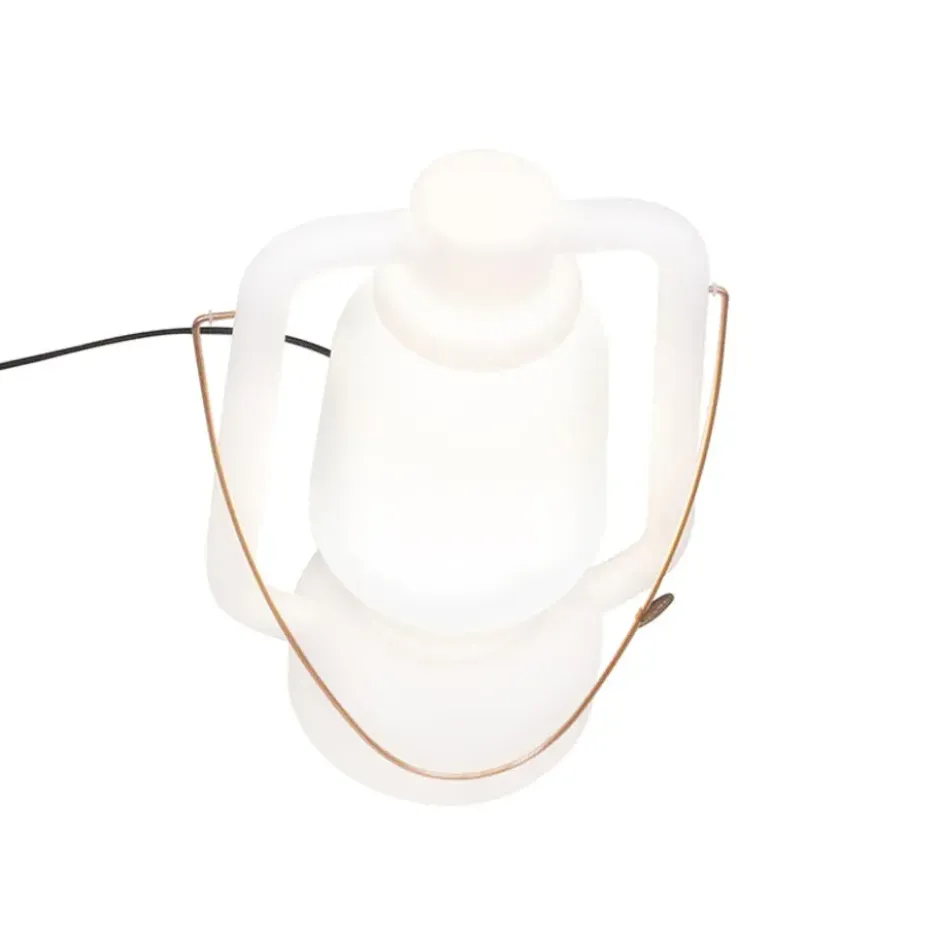 Qazqa vloerlamp storm wit e27
