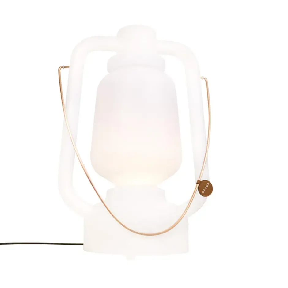 Qazqa vloerlamp storm wit e27