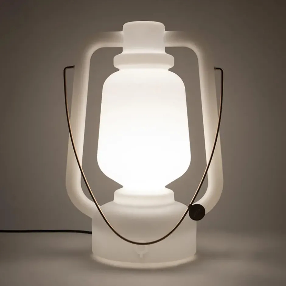 Qazqa vloerlamp storm wit e27