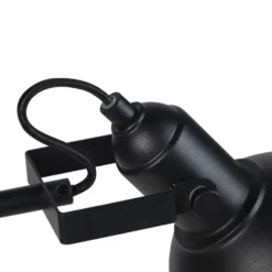 Qazqa vloerlamp tommy zwart e14