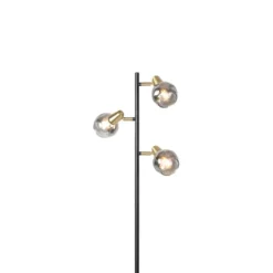 Qazqa vloerlamp vidro goudkleurig e14