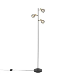 Qazqa vloerlamp vidro goudkleurig e14