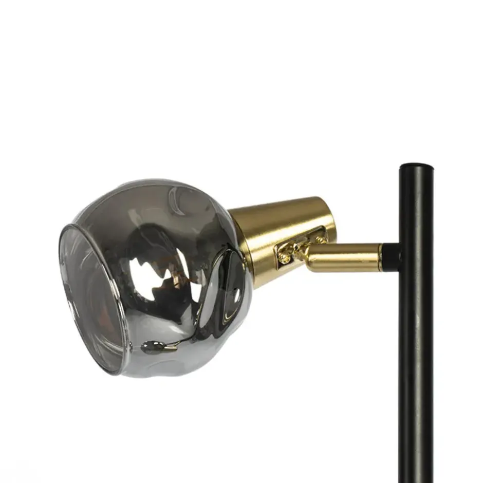 Qazqa vloerlamp vidro goudkleurig e14