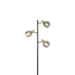 Qazqa vloerlamp vidro goudkleurig e14
