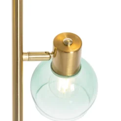 Qazqa vloerlamp vidro groen e14