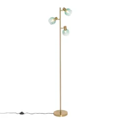 Qazqa vloerlamp vidro groen e14