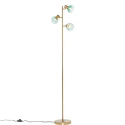Qazqa vloerlamp vidro groen e14
