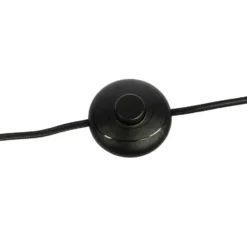 Qazqa vloerlamp vidro zwart e14