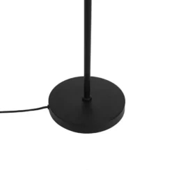 Qazqa vloerlamp vidro zwart e14