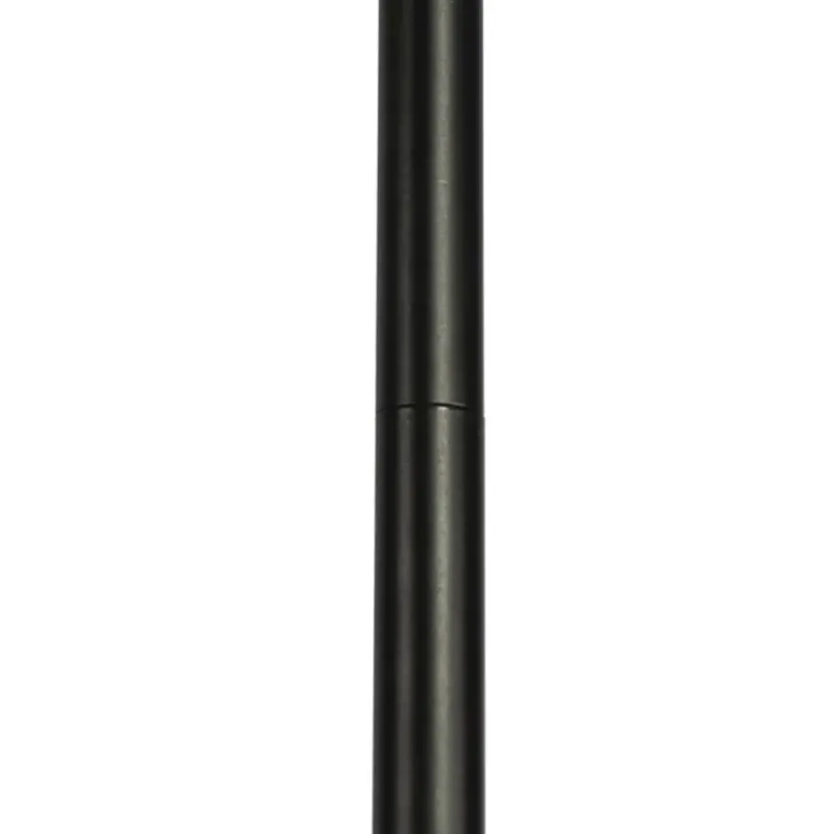 Qazqa vloerlamp vidro zwart e14