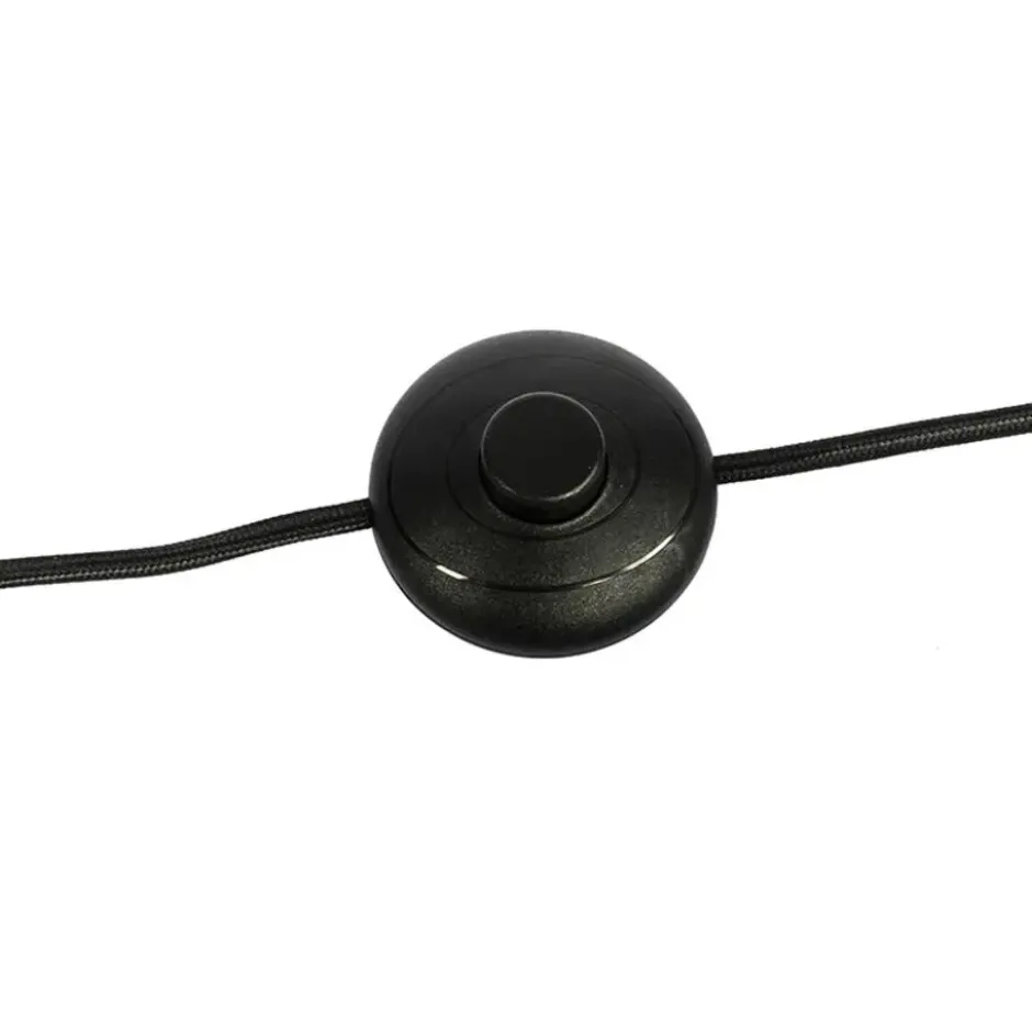 Qazqa vloerlamp vidro zwart e14