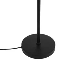 Qazqa vloerlamp vidro zwart e14