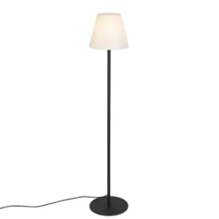 Qazqa vloerlamp virginia fl zwart e27