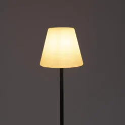 Qazqa vloerlamp virginia fl zwart e27